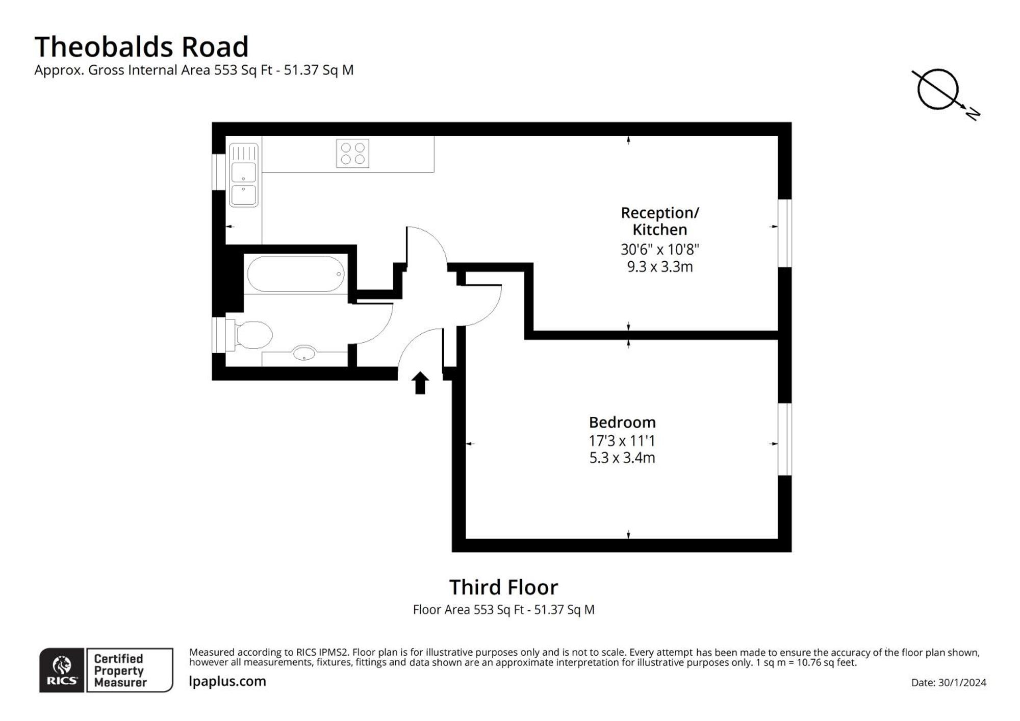 Large 1 Bedroom In Center Of 2 Londen